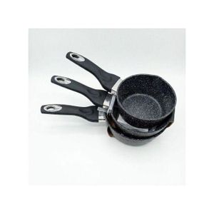Set de 3 casseroles antiadhésives à poignée ergonomique