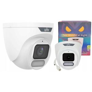 Uniview Caméra IP Turret 4MP ColorHunter, 2.8mm F1.0, Lumière Blanche 30m, PoE, IP67
