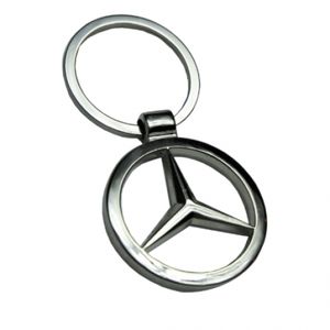 Porte-clés,3D métal + corde tressée Hyundai emblème voiture porte