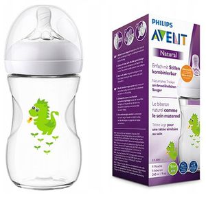 Philips Avent SCF033/17 Biberon Natural 260 ml 0-6 Mois & Avent