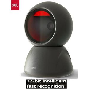 Deli Scanner lecteur de code S238 1D/2D Barcode barres Rapide Adjustable angle reconnaissance automatique 32bits
