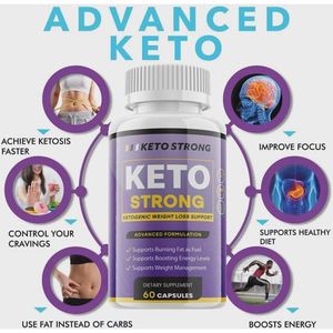 Keto Strong - Keto Diet - Max Strength - Natural Ketogenic Fat Burner