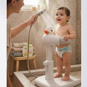 Siège de Bain Réglable,baignoire pour bébés réglable et pliable,Support Antidérapant,Aide au Bain Sécurisée,pour Nourrissons et Tout-Petits,Tour de Bain Intelligente