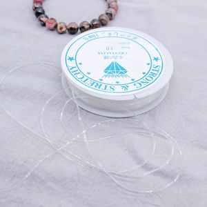 2pcs Fil Élastique Transparent pour Bracelets - 1mm Élastique Bijoux  Artisanat Cordons de Fabrication - Fil de Perles