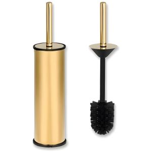 Brosse de Toilette - Métal Doré - Nettoyage Efficace - Doré