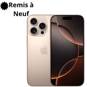 Apple iPhone 16 Pro - 6.3-inch - 128Go - Titanium Desert - Remis à Neuf