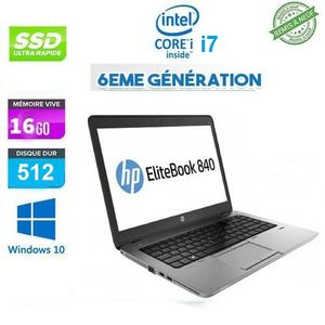 Hp Elitebook CORE i5 6eme RAM 16Go DDR4 - HDD 500Go-Cartable Gratuit-Remis  a Neuf à prix pas cher