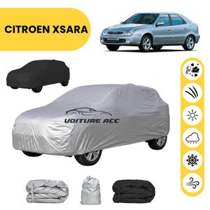 Bâche voiture imperméable double face – Protection complète contre pluie, soleil et poussière + sac offert ( CITROEN XSARA )