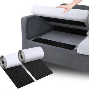 1 mètres Coussin de canapé en nylon Bande antidérapante Crochet adhésif et bandes de boucle pour coussin de patio extérieur en tissu