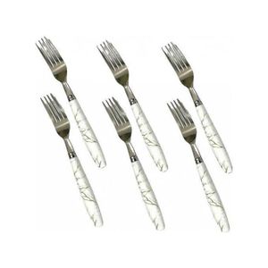 Set de 6 fourchettes à dîner en acier inoxydable, Grandes fourchettes