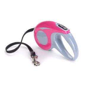 Laisse Rétractable pour Chien 5m – Poignée Ergonomique et Bouton de Fixation Pratique
