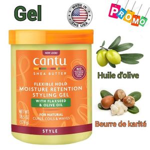 CANTU Moisture Retention Gel fixation Maximale Hydratant aux