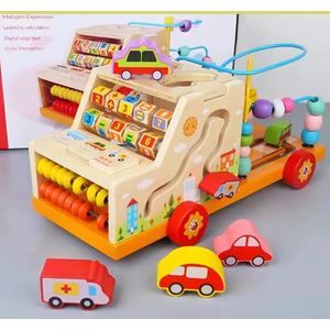Toy Jouet véhicule éducatif en bois multifonctionel. 