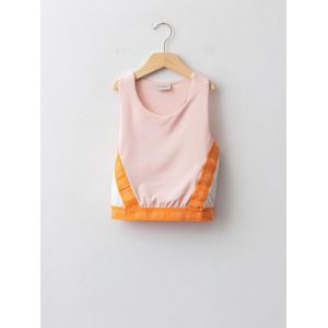 Lc Waikiki Débardeur pour Filles à Col Rond avec Texte Slogan Imprimé