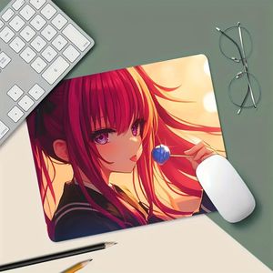 Tapis de souris en caoutchouc Z-DATE A LI, avec une base antidérapante, idéal pour le bureau, les études et les jeux, portable et durable, tapis de bureau