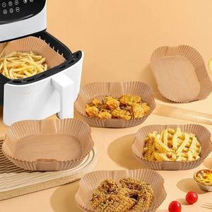 Generic Pack 100 Pieces Papier Cuisson Pour Air Fryer Prédécoupé en Forme  Rond à prix pas cher