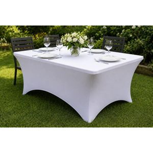 Housse / nappe en Lycra/ Juponage pour Table Buffet 180X75- Qualité Professionel