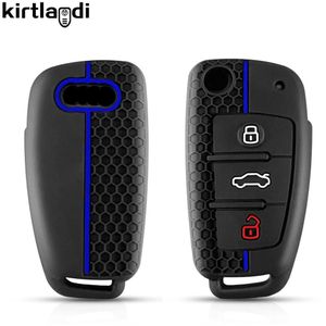Coque de Protection en Silicone Premium pour clé de voiture, compatible avec Audi TT, A6 C6, A4, A5, A7, A3 8P, A1, Q3, RS3, RS6, A3 8V, Q2, Q7, S3, S7, S8