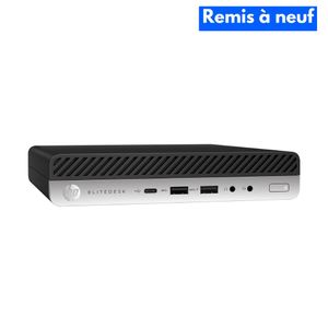 Hp EliteDesk 800 G3 Mini – Intel Core i5-7500T – 8Go RAM – 128Go SSD – Intel HD Graphics 630 (Remis à neuf)