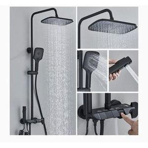 Ensemble colonne douche piano avec pomme douche pluie et Douchette pour salle de bain combine douche