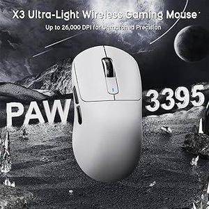 ATTACK SHARK Souris Gaming sans fil AttackShark X3 avec capteur PAW3395