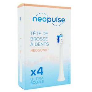 NEOPULSE Recharge 4 Tetes De Brosse À Dent Ultra Souple Blanc