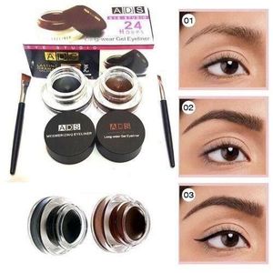 ADS Gel Eyeliner à Sourcils - noir et marron 24 heures original