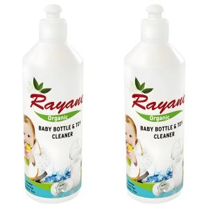 Rayane Lot de 2 - Nettoyant Biberon et Jouet Bio - Formule Douce et Efficace - Pour Bébé et Enfants - 500ml