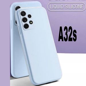 Pack Samsung A32s : Pochette Samsung A32s Mat Top produit Bleu + Coque A32s Bleu