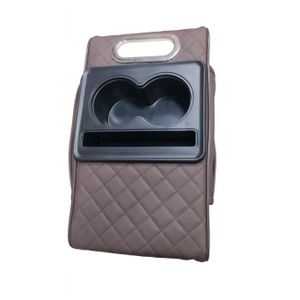 Oem Organisateur et Accoudoir de Voiture Universel en Cuir - Porte-Gobelets et Rangement