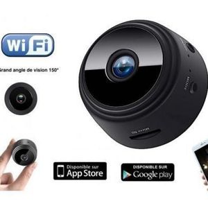 Mini Caméra de Surveillance WiFi HD 4K/1080P – Détection de Mouvement Sans Fil