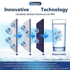 Filtre a eau multi etapes en fibre de charbon actif purificateur, Cartouche de filtration d eau anti chlore et impuretés pour robinet et carafe, Filtre de remplacement universel pour eau potable pure