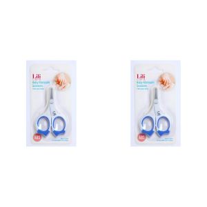 Ciseaux Bébé - Lames Courtes à Bouts Arrondis en Acier Inoxydable - Manucure Sûre et Hygiène des Ongles Délicats - Lot de 2 Paires