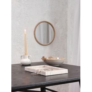 Plateau Décoratif Rectangulaire en Marbre Naturel 31x18cm Élégant Multifonctionnel pour Table Console Salon Chambre