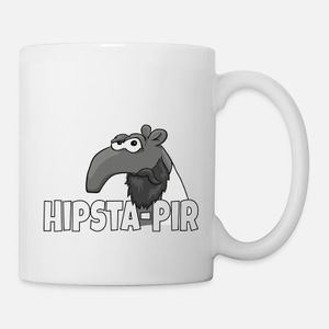 Hipster Tapir Bearded Malayan Tapir Illustration Mug, Haut Qualité , كأس ,كوب مخصص ,هدية عيد ميلاد