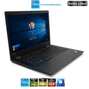 Lenovo ThinkPad L1ThinkPad L13 Gen 2 – Core i5 11eme Génération  16 Go RAM  256 Go SSD  Windows 11 Pro- remis a neuf