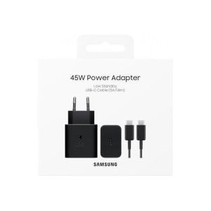 Samsung Adaptateur Secteur 45W PD Power Adapter avec Câble USB-C vers USB-C
