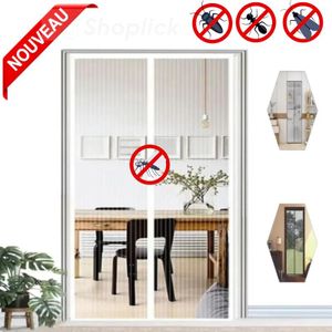 Moustiquaire de Porte Magnétique 210×100 cm avec Fermeture Automatique, Maille Fine Anti-Insectes