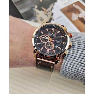 Curren montre de sport analogique en cuir pour homme -ORIGINALE-