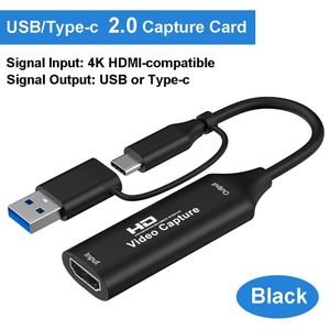 Carte d'acquisition vidéo USB 3.0 2.0 2 en 1, 4K, HDMI, compatible avec USB type-c, enregistrement de jeu pour Switch Xbox PS4/5, diffusion en direct