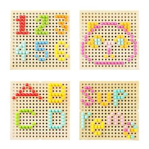 Jeu de mosaïque créatif Farm Mushroom Nails - Puzzle à champignons