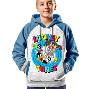 BENYAHYA STORE قبية كابيش أنيمي كارتون هودي أوطاكو سويت شورت ألعاب فيديو للبنات كابيتشو أولاد ملابس للأطفال قميص - Hoodie Looney Tunes Enfant 6 à 14 ans Capuchon Cartoon Anime Capuche Tshirt Sweatshirt