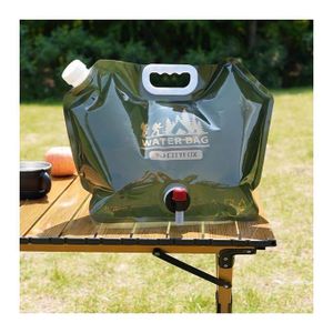 Réservoir d’Eau Pliable 8L avec Robinet – Portable pour Camping & Randonnée