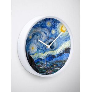 Starry Night With Tardis Wall Clock Decoration For House & Rooms