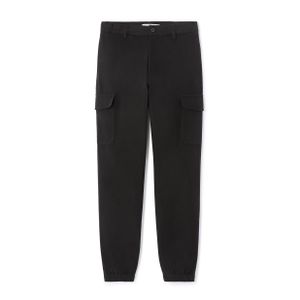 Celio Pantalon cargo straight coton stretch - BLACK