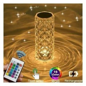 مصباح الكريستال متعدد الالوان, مع جهاز تحكم عن بعد