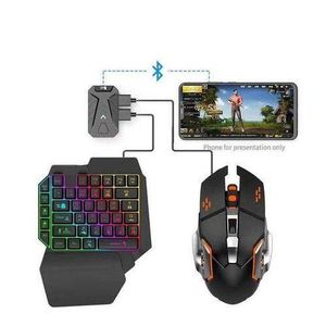 Pack de jeu mobile 4 en 1 convertisseur Bluetooth plus clavier et souris pour smartphone