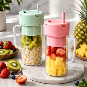 Mixeur Personnel Sans Fil pour Smoothies et Jus Frais _ Multicouleur