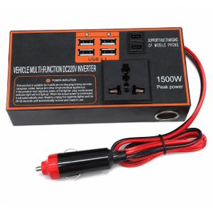 Convertisseur de Tension 12V vers 220V – Onduleur de Voiture 1500W avec 4 Ports USB 3.1 et Prise Universelle – Charge Rapide