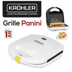 Panini grill multifonction CHICAGO SILVER appareil à sandwichs 1200W,  plaques anti-adhésives- 2 ans de garantie sur marjanemall aux meilleurs  prix au Maroc